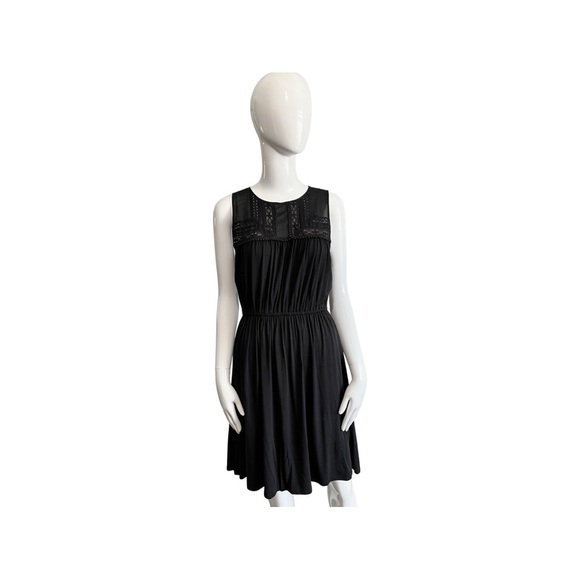LOFT BLACK DRESS MIDI - Picture 5 of 6